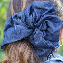 Load image into Gallery viewer, Paniola "Cow Girl" Baddie Dark Denim)-XXXL Scrunchie